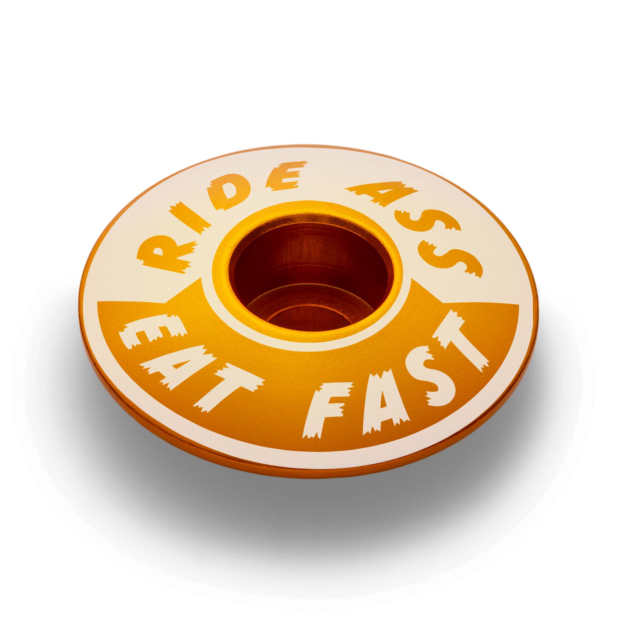 Ride Ass Eat Fast Bicycle Headset Cap