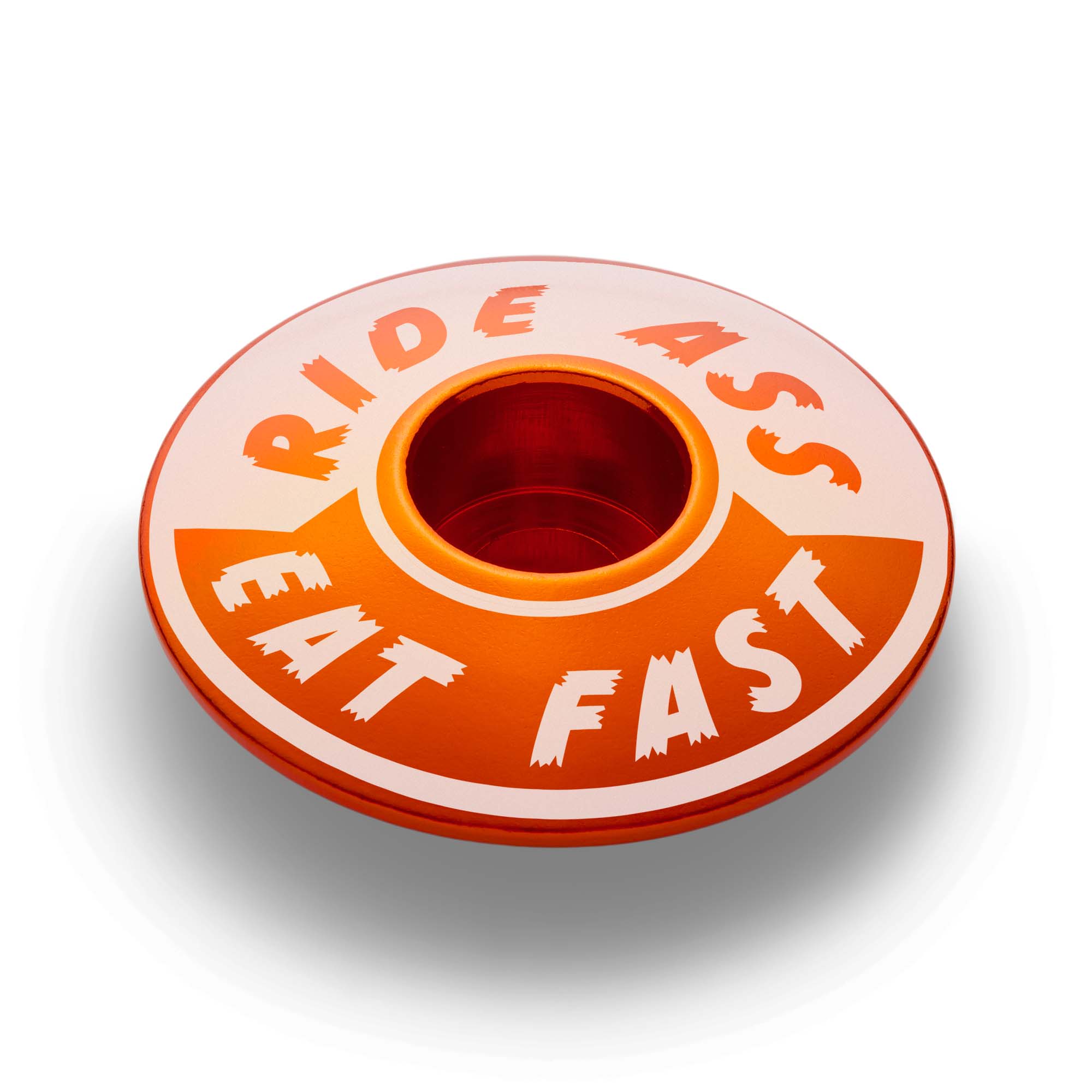 Ride Ass Eat Fast Bicycle Headset Cap