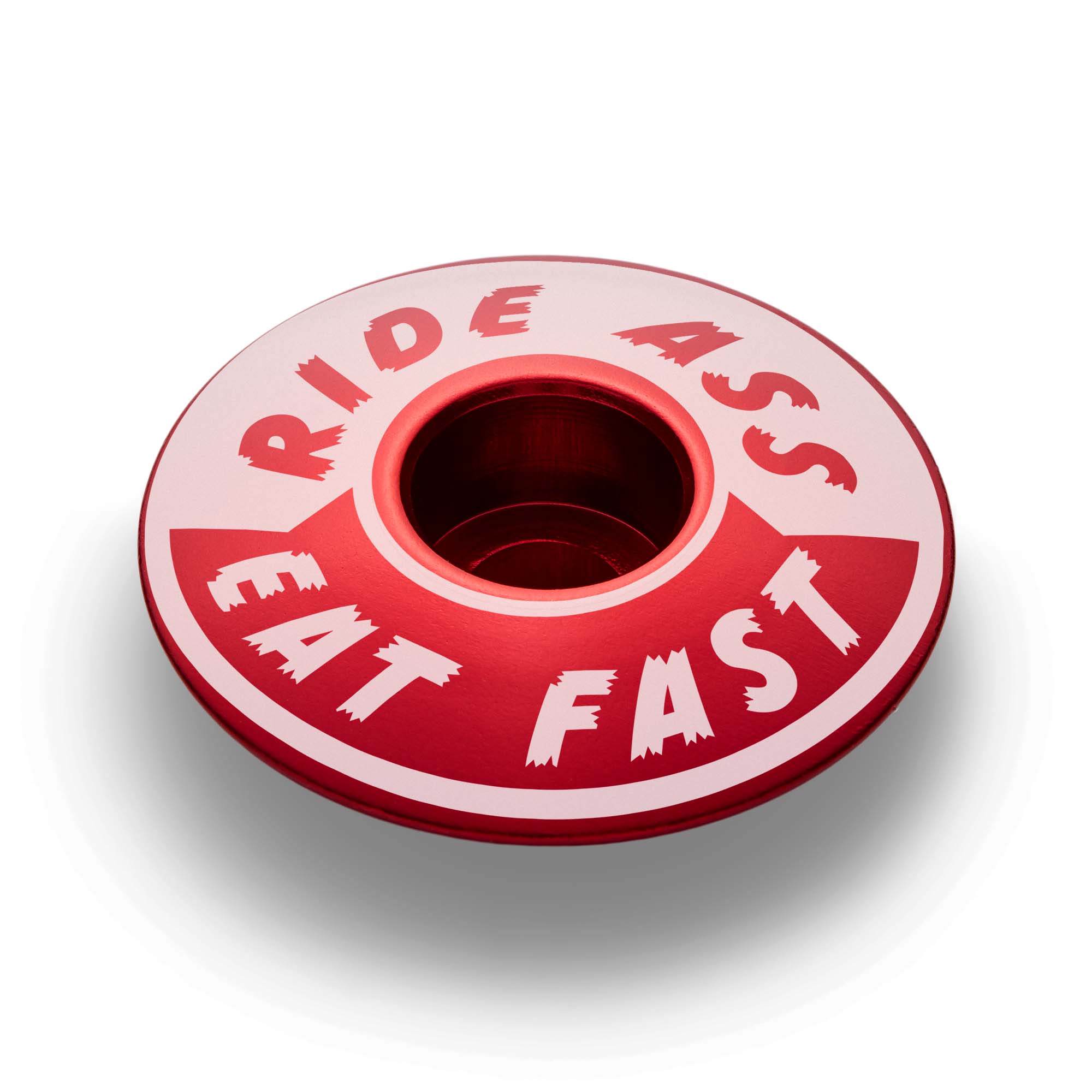 Ride Ass Eat Fast Bicycle Headset Cap