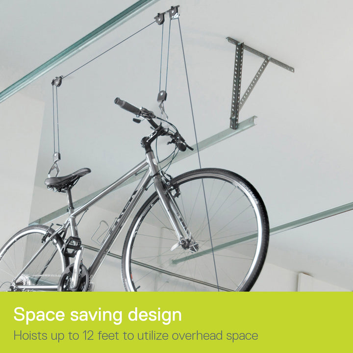Single Bike Ceiling Hoist with Straps