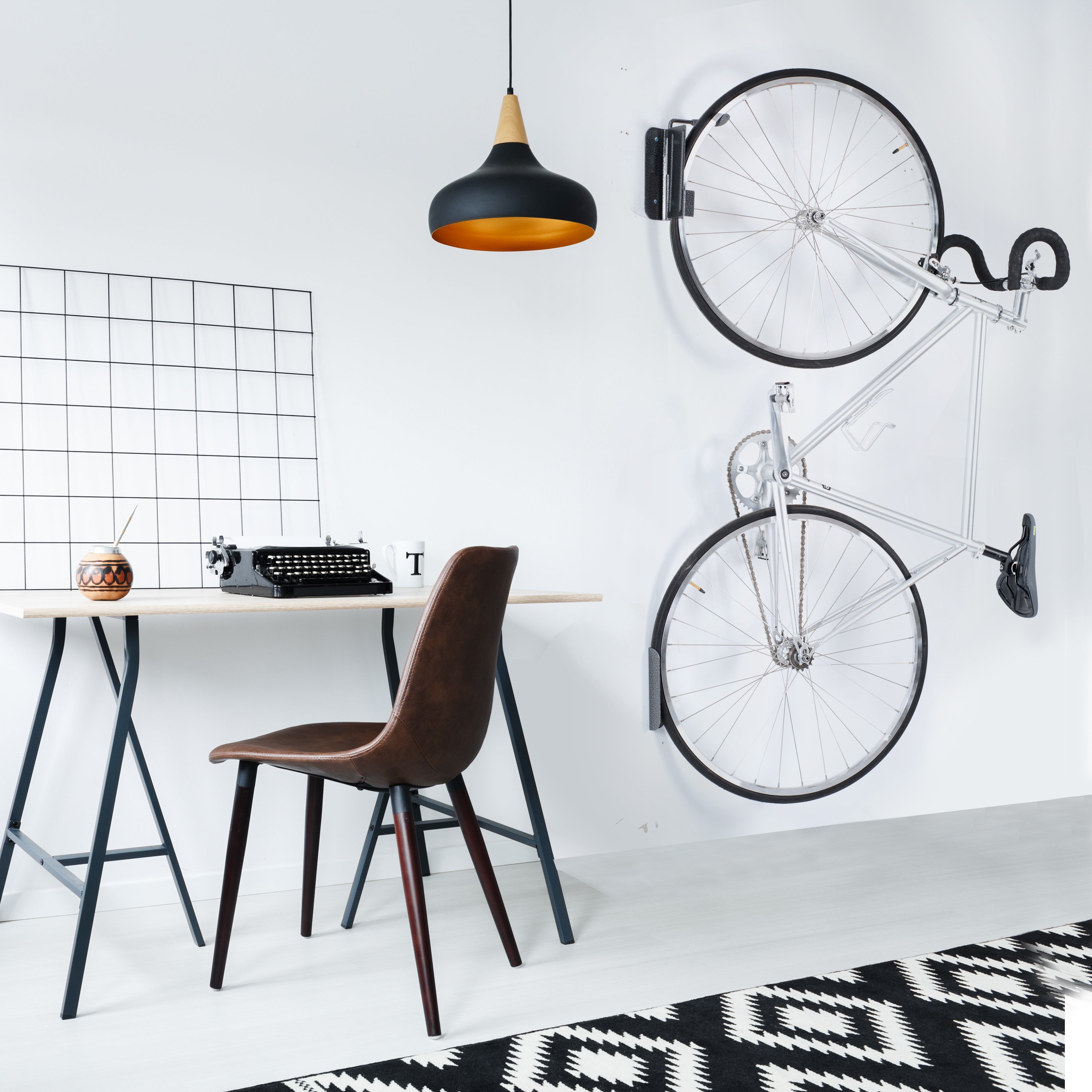 Single Bike Hinge Wall Mount Rack