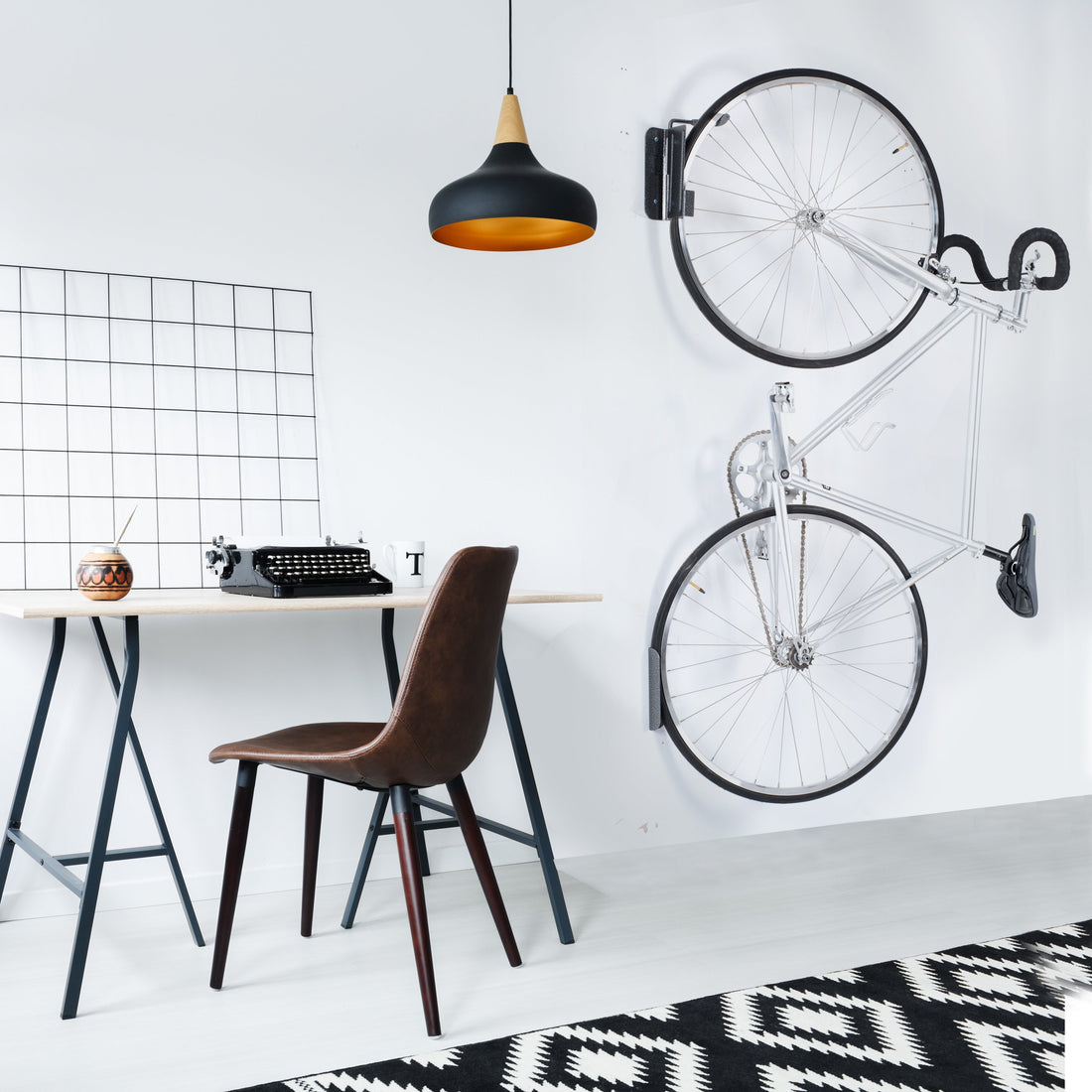 Single Bike Hinge Wall Mount Rack