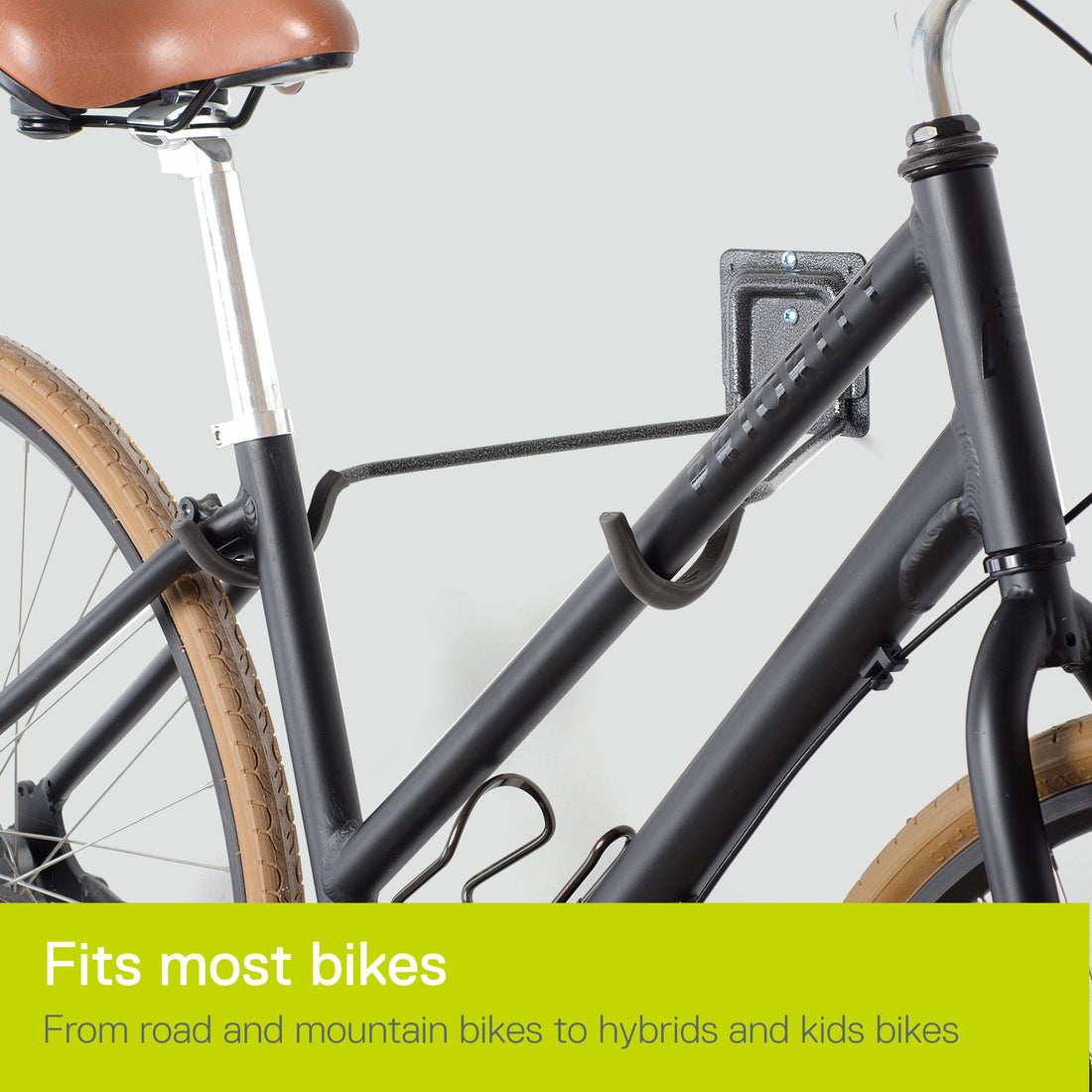Single Bike Horizontal Wall Mount Rack