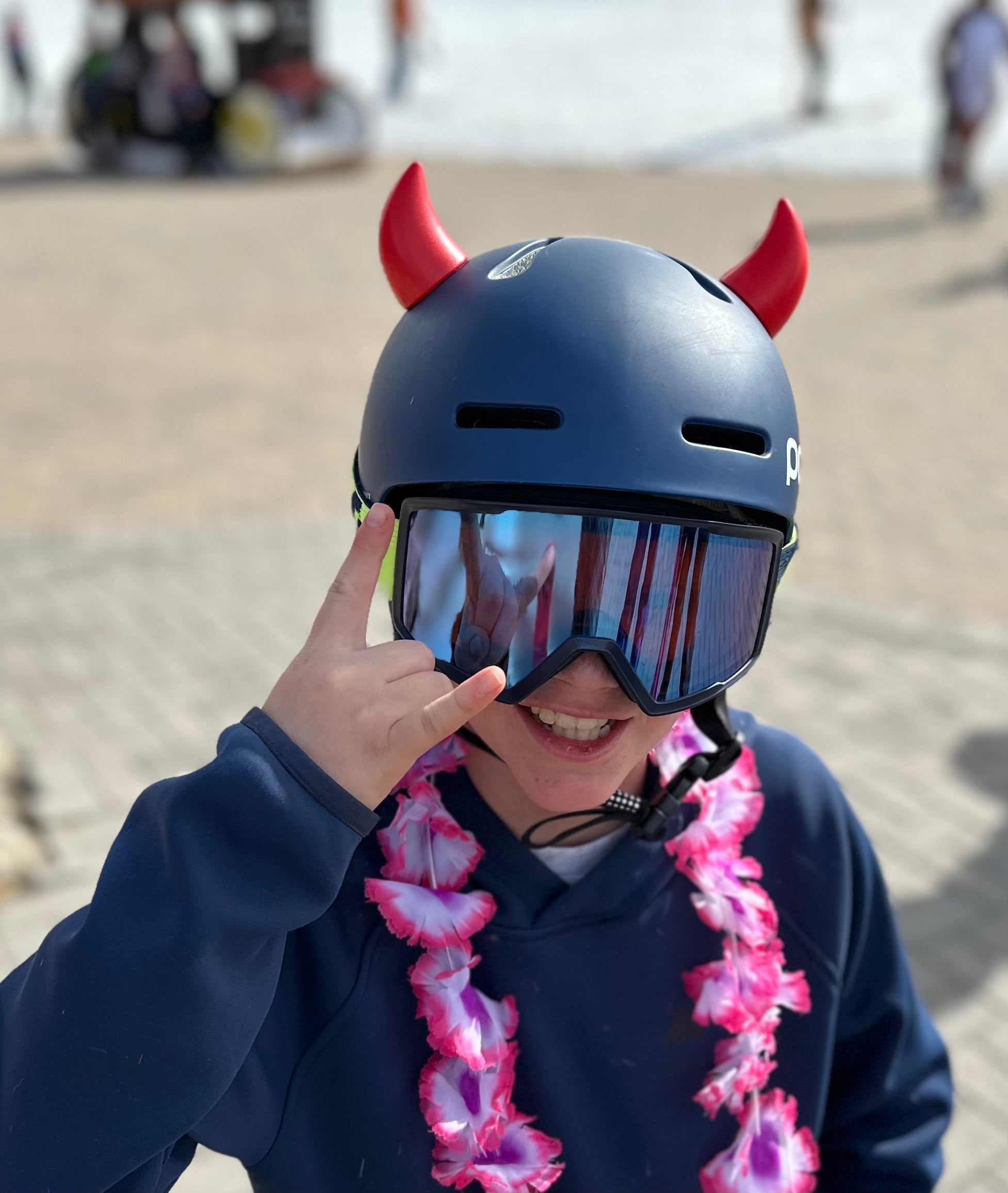 Softeez: Red Devil Horns for Helmet