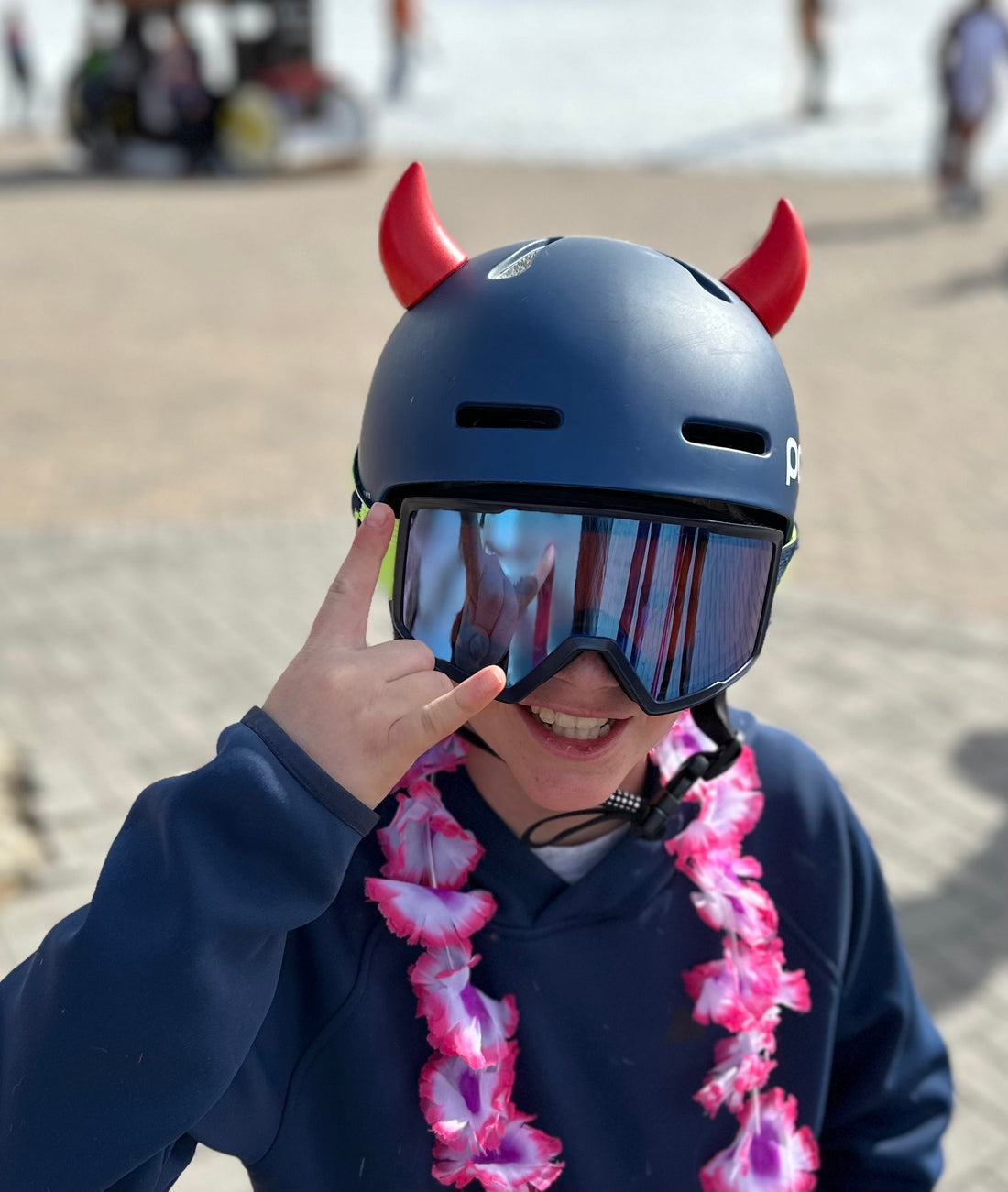 Softeez: Red Devil Horns for Helmet