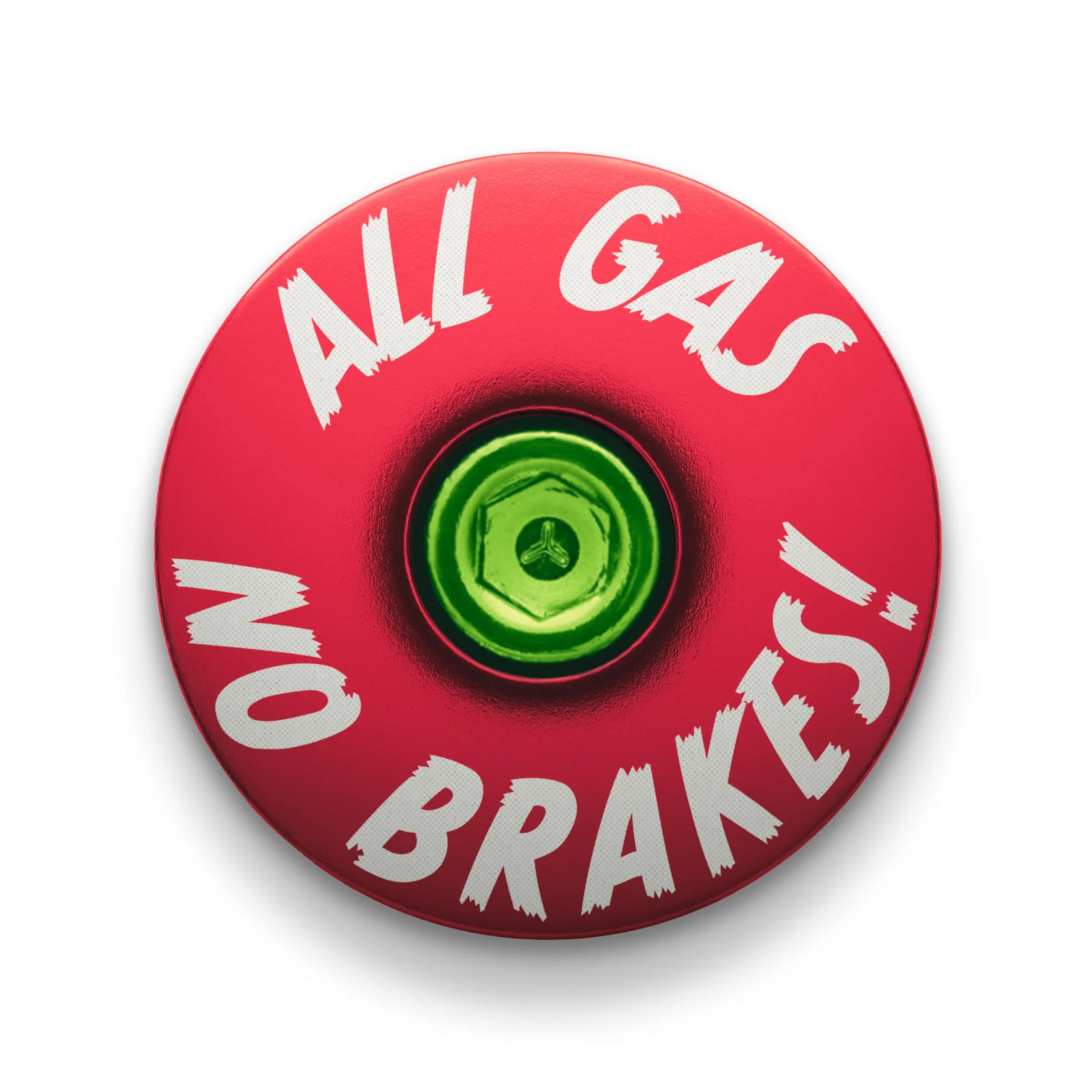 All Gas No Brakes - Custom Bike Headset Cap