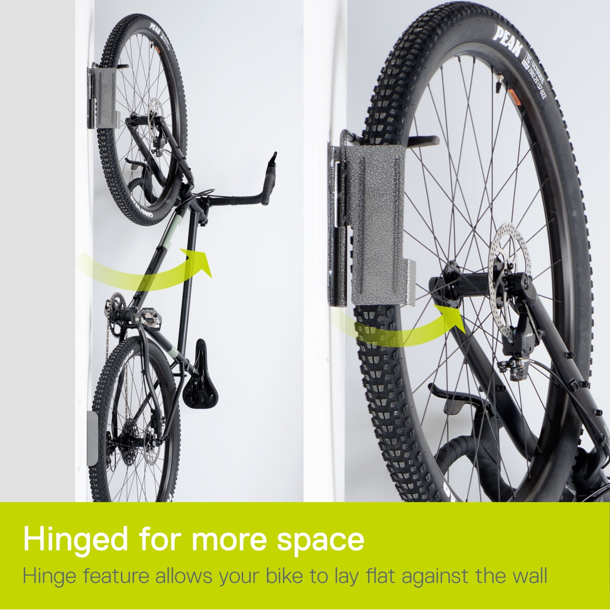 Single Bike Hinge Wall Mount Rack