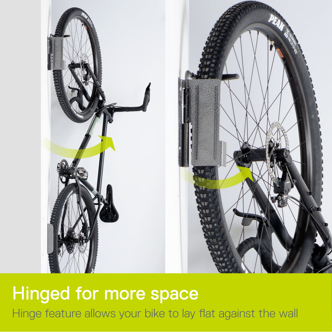 Single Bike Hinge Wall Mount Rack