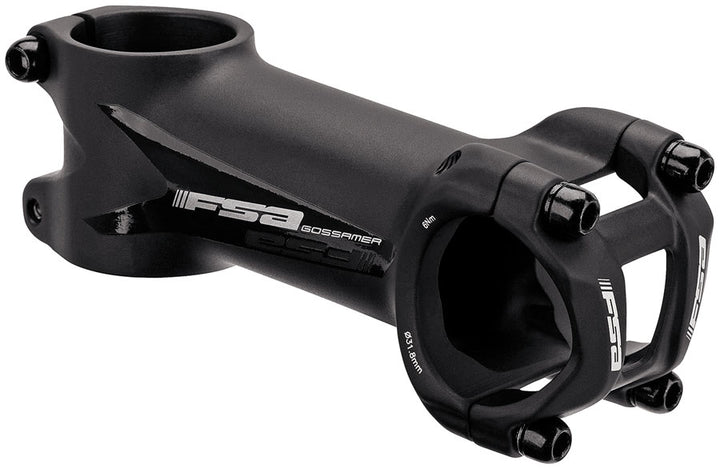 FSA Gossamer Stem 31.8mm Clamp Diameter 70mm Length ±6° Angle Road/Gravel Use – Alloy