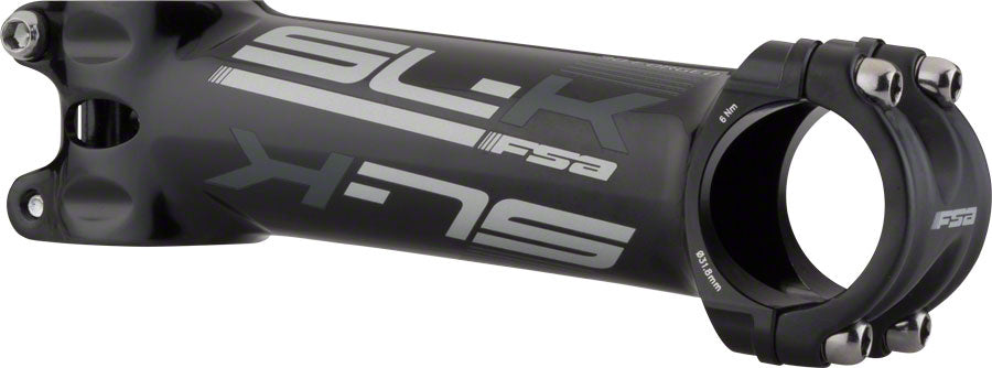 FSA (Full Speed Ahead) SL-K Stem - 120mm 31.8 Clamp +/-6 1 1/8" Alloy Black