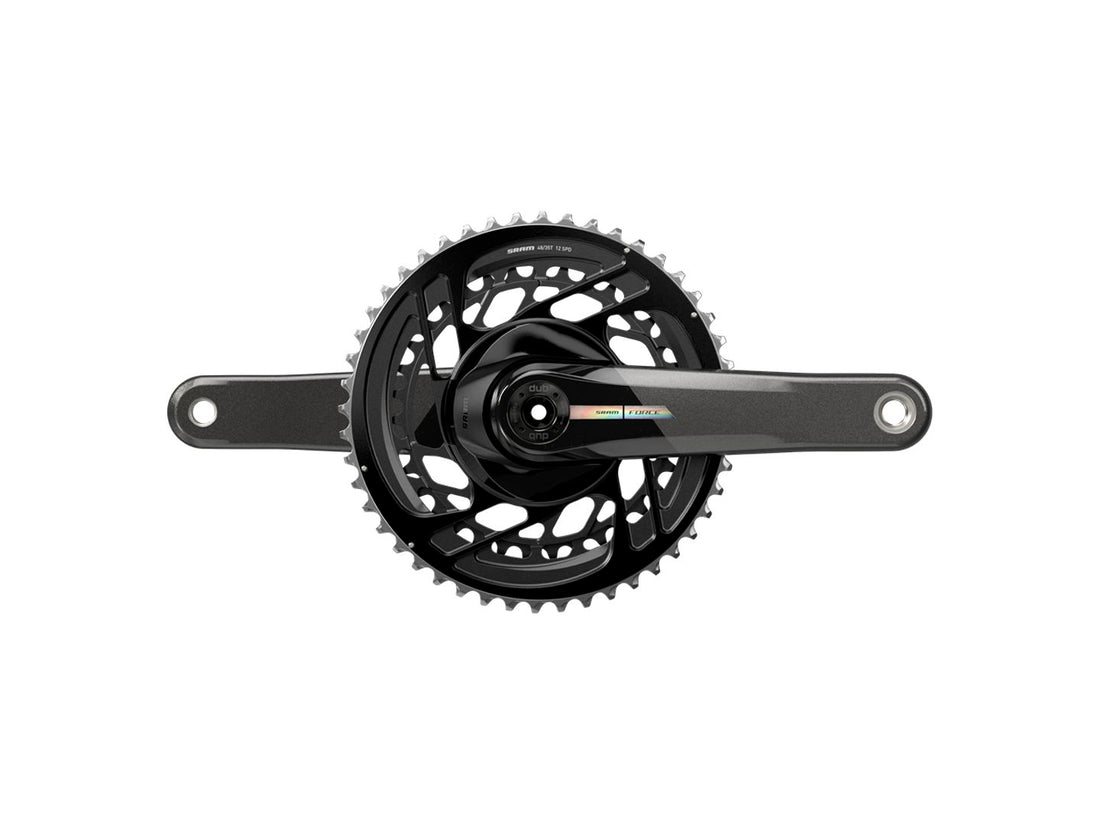SRAM Force Crankset - 172.5mm 2x 12-Speed 50/37t Direct Mount DUB Spindle Interface Iridescent Gray D2