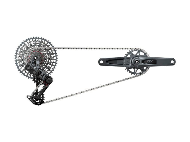 SRAM GX T-Type Eagle Transmission Groupset - 175mm Crank 32t Chainring AXS POD Controller 10-52t Cassette Rear Derailleur Chain