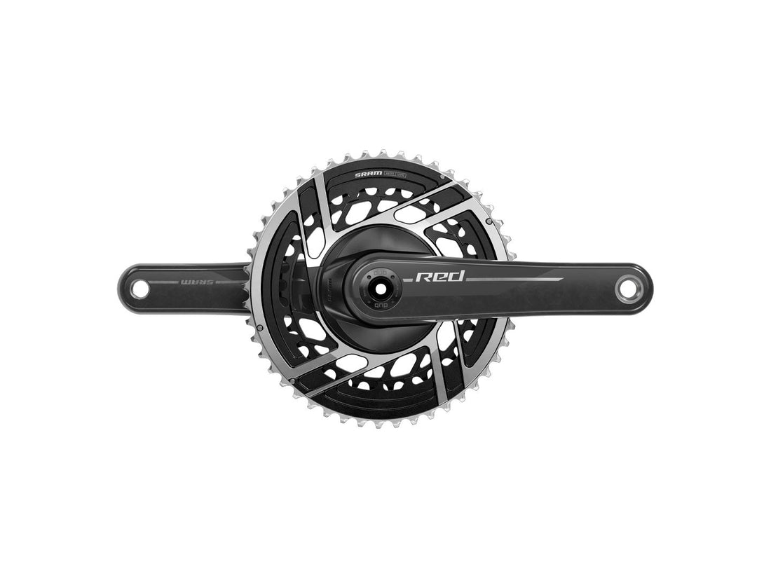 SRAM RED Crankset - 175mm 2x 12-Speed 48/35t 8-Bolt Direct Mount DUB Spindle Interface Natural Carbon E1