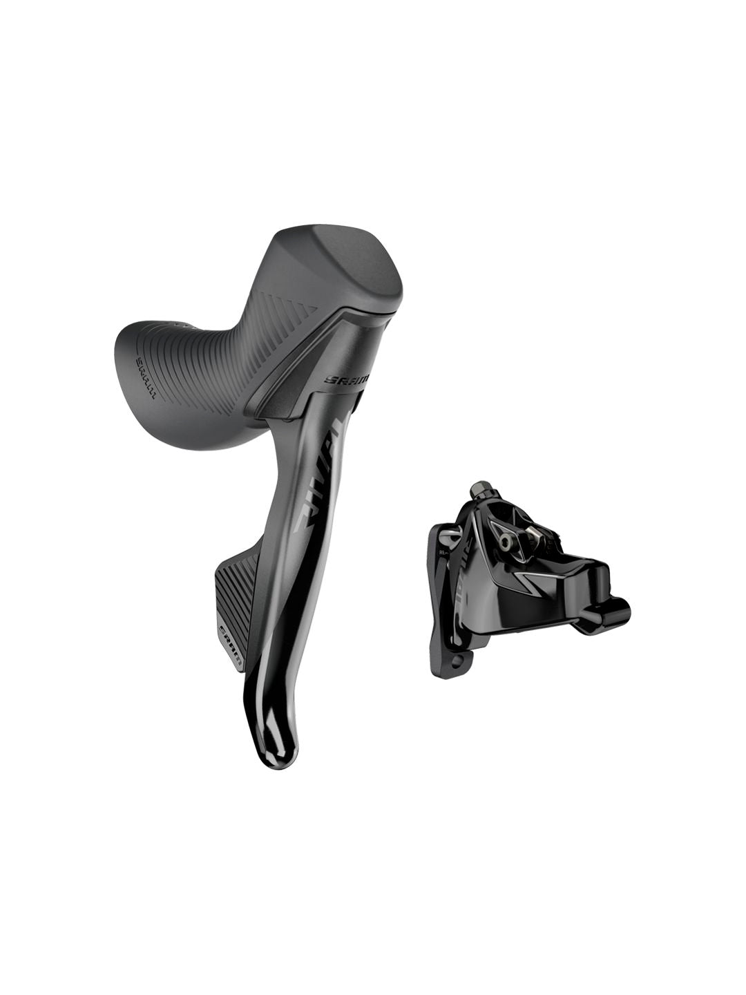 SRAM Rival eTap AXS HRD Shift/Brake Lever Hydraulic Disc Caliper - Right/Rear Flat Mount 20mm Offset 1800mm Hose BLK D1