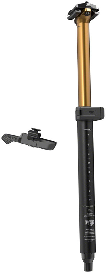 FOX Transfer Factory Neo Wireless Dropper Seatpost - 34.9 mm 150 mm Internal Routing Kashima Coat