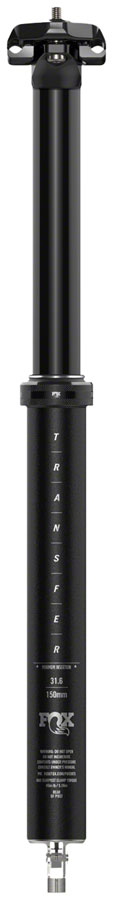 FOX Transfer Performance Elite Dropper Seatpost - 34.9 mm 240 mm Internal Routing Anodized BLK
