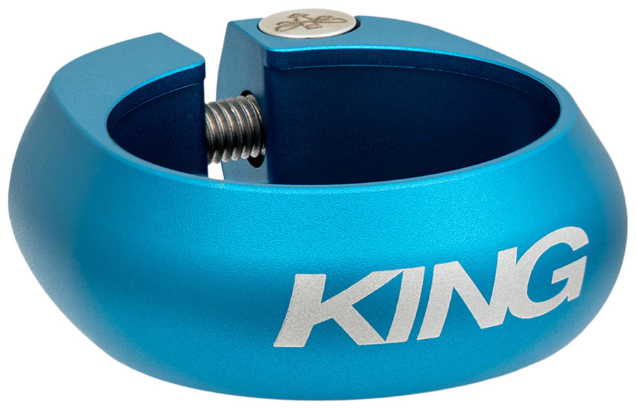 Chris King Seatpost Clamp - 34.9mm Bolt-On Matte Turquoise