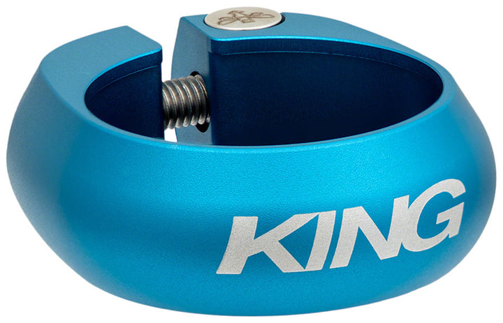 Chris King Seatpost Clamp - 34.9mm Bolt-On Matte Turquoise