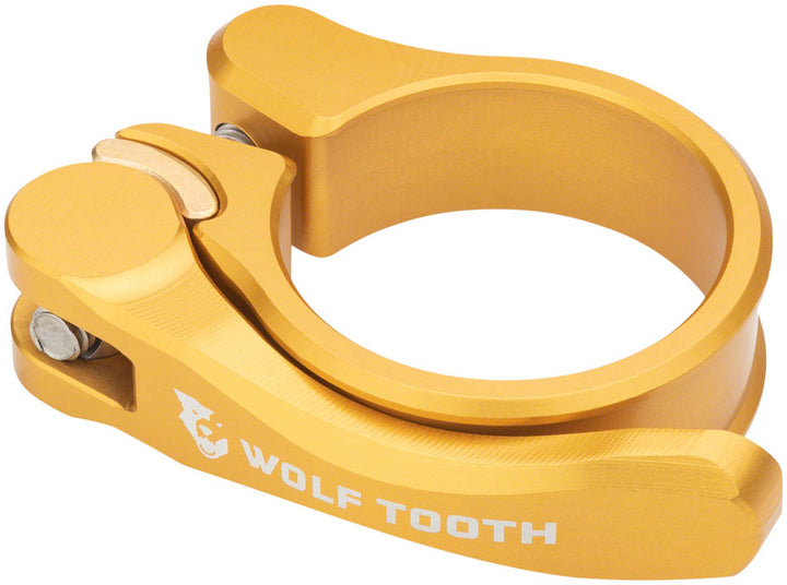 Wolf Tooth Components Quick Release Seatpost Clamp - 28.6mm QR Gold