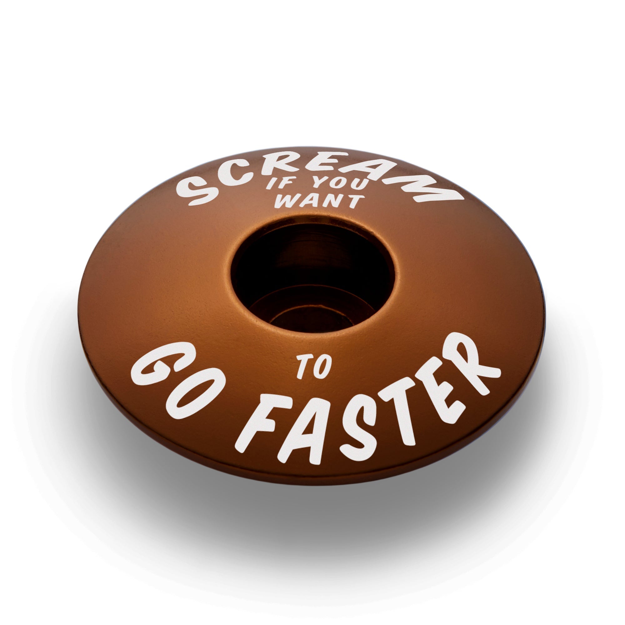 Scream If You Want to Go Faster - Bicycle Headset Cap