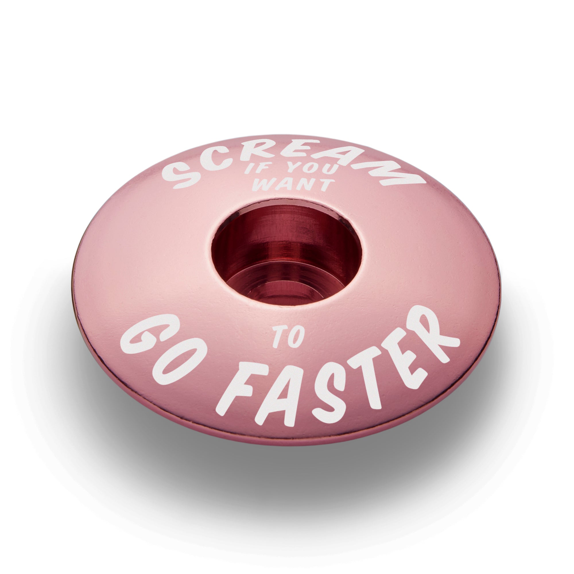 Scream If You Want to Go Faster - Bicycle Headset Cap