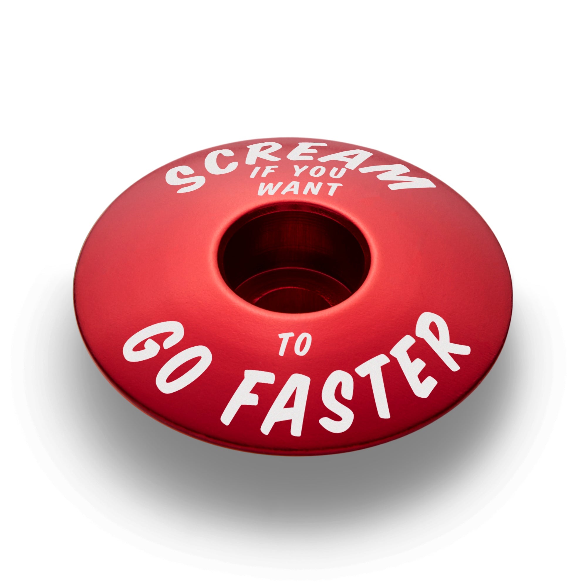 Scream If You Want to Go Faster - Bicycle Headset Cap