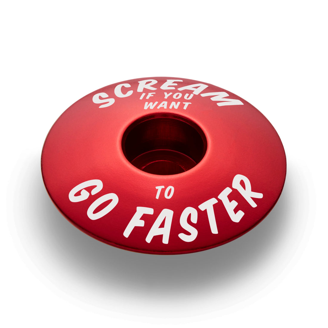 Scream If You Want to Go Faster - Bicycle Headset Cap