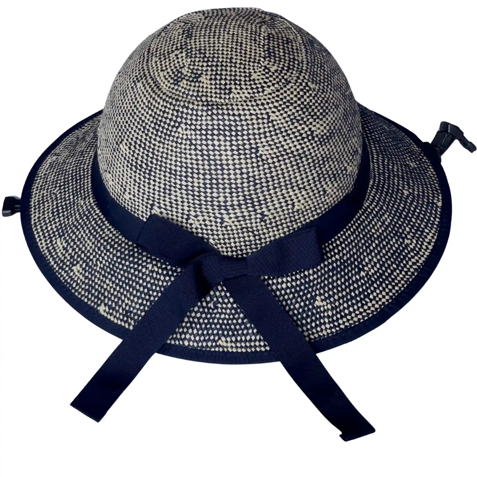 Straw Hat Bike Helmet Shibori Blue - Comfort