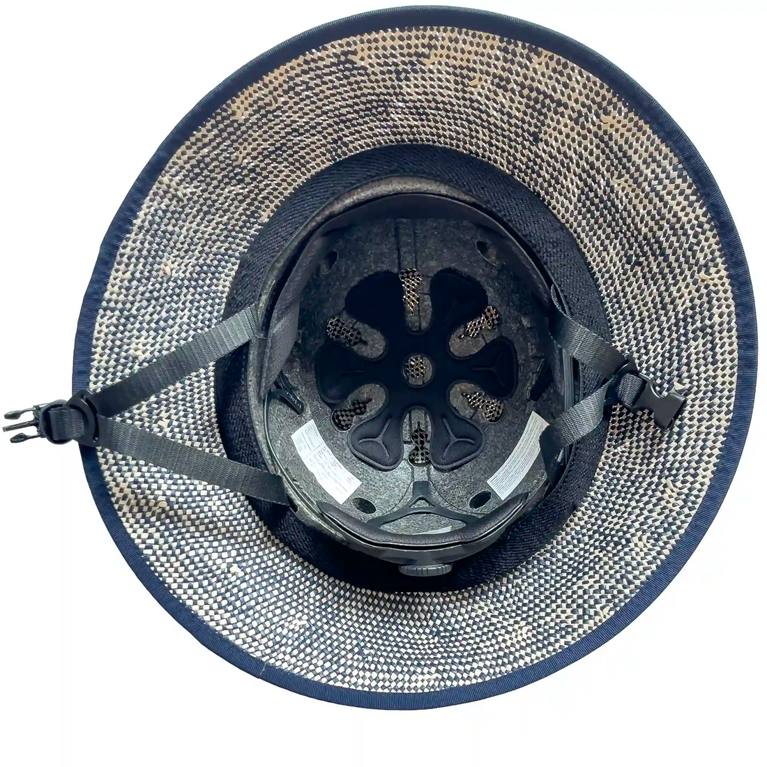 Straw Hat Bike Helmet Shibori Blue - Comfort