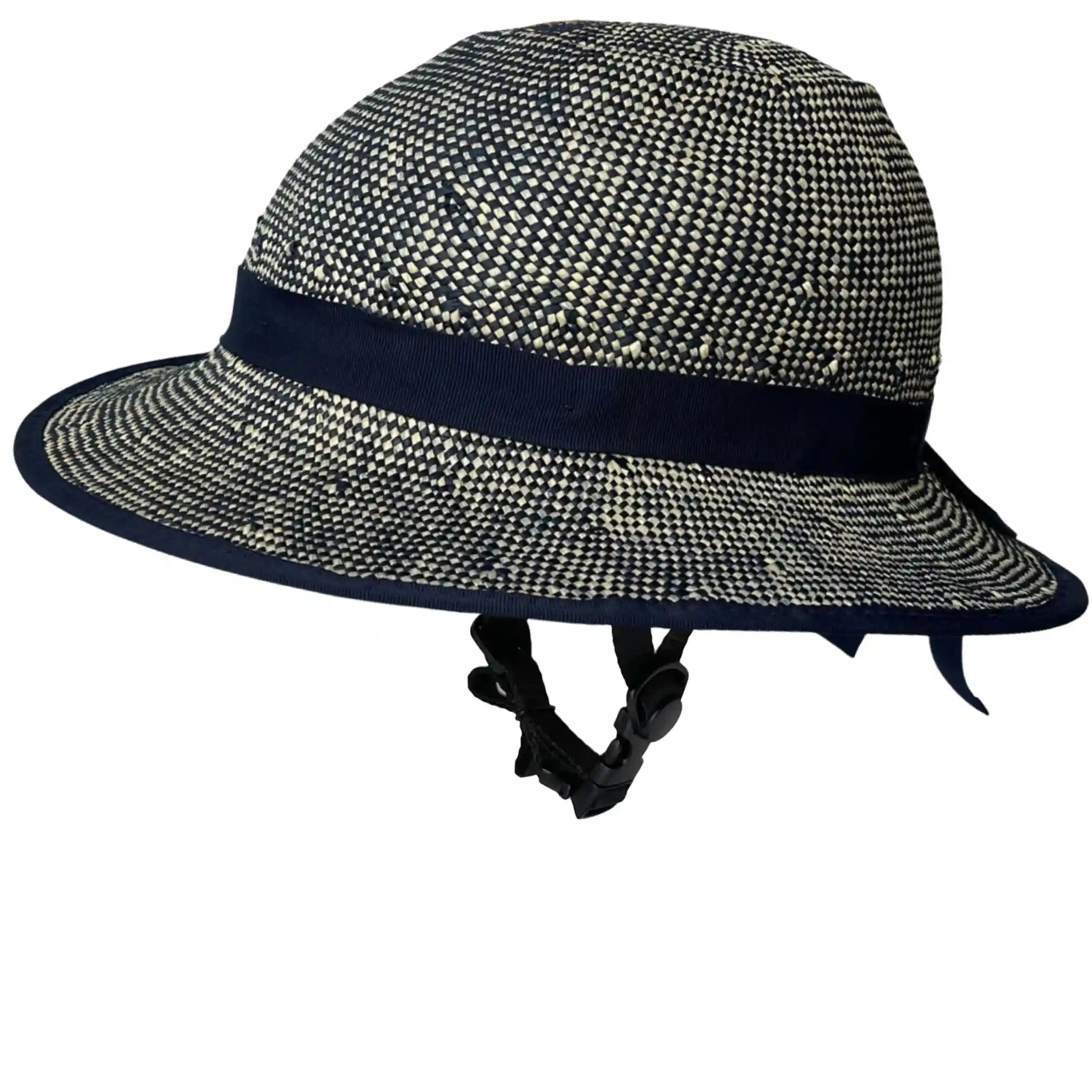 Straw Hat Bike Helmet Shibori Blue - Comfort