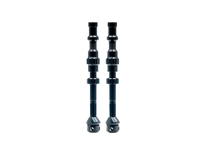 Stans Tubeless Exo-Core Valve Stems - Alloy Tall Black Pair