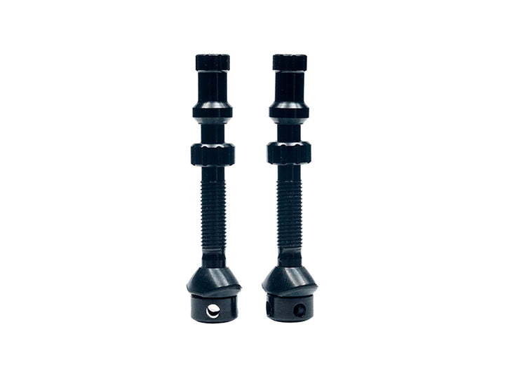 Stans Tubeless Universal+ Valve Stems - Alloy Regular Black Pair