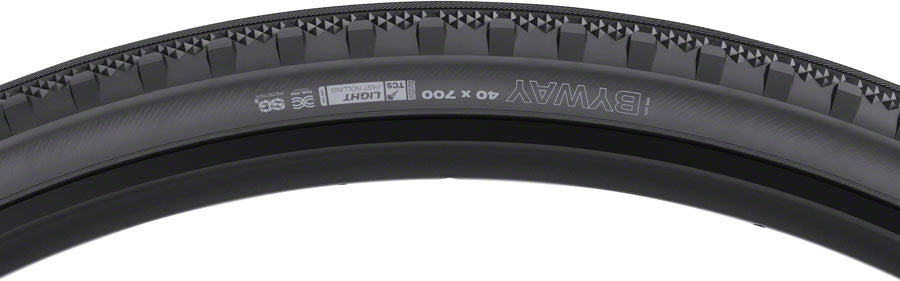 WTB Byway Tire - 700 x 40 TCS Tubeless Folding Black Light/Fast Rolling SG2