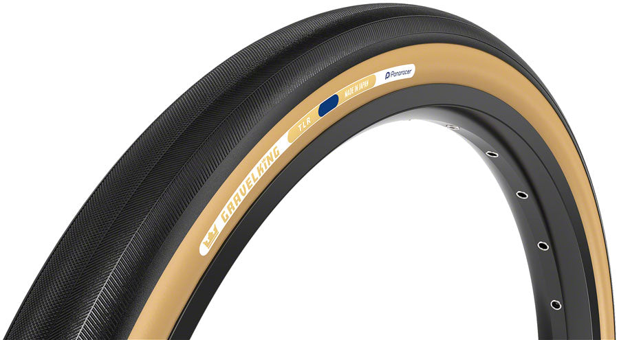 Panaracer GravelKing Slick Tire - 700 x 45 Tubeless Folding Black/Brown