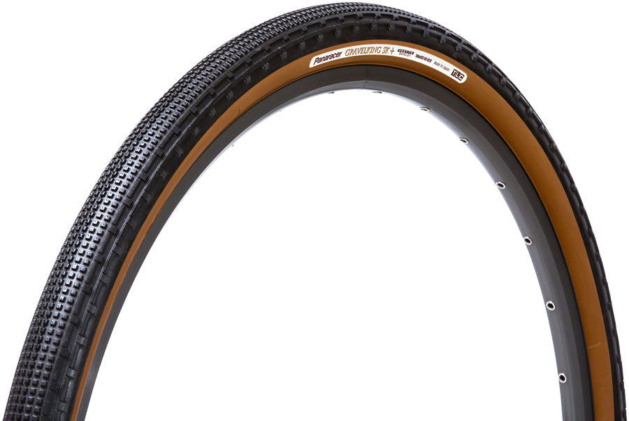 Panaracer GravelKing SK Plus Tire - 700 x 35 Tubeless Folding BLK/Brown ProTite Protection