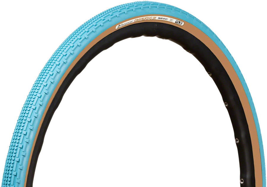 Panaracer GravelKing SK Tire - 700 x 32 Tubeless Folding Turquoise/Brown
