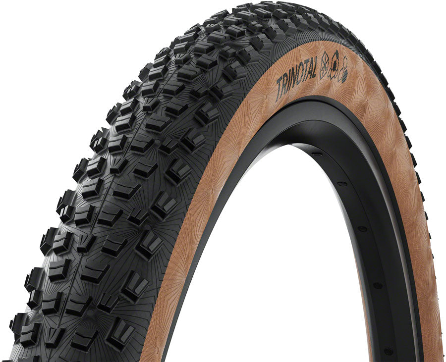 Continental Trinotal Tire - 29 x 2.40 Tubeless Folding BLK/Transparent Grip Trail Casing E25