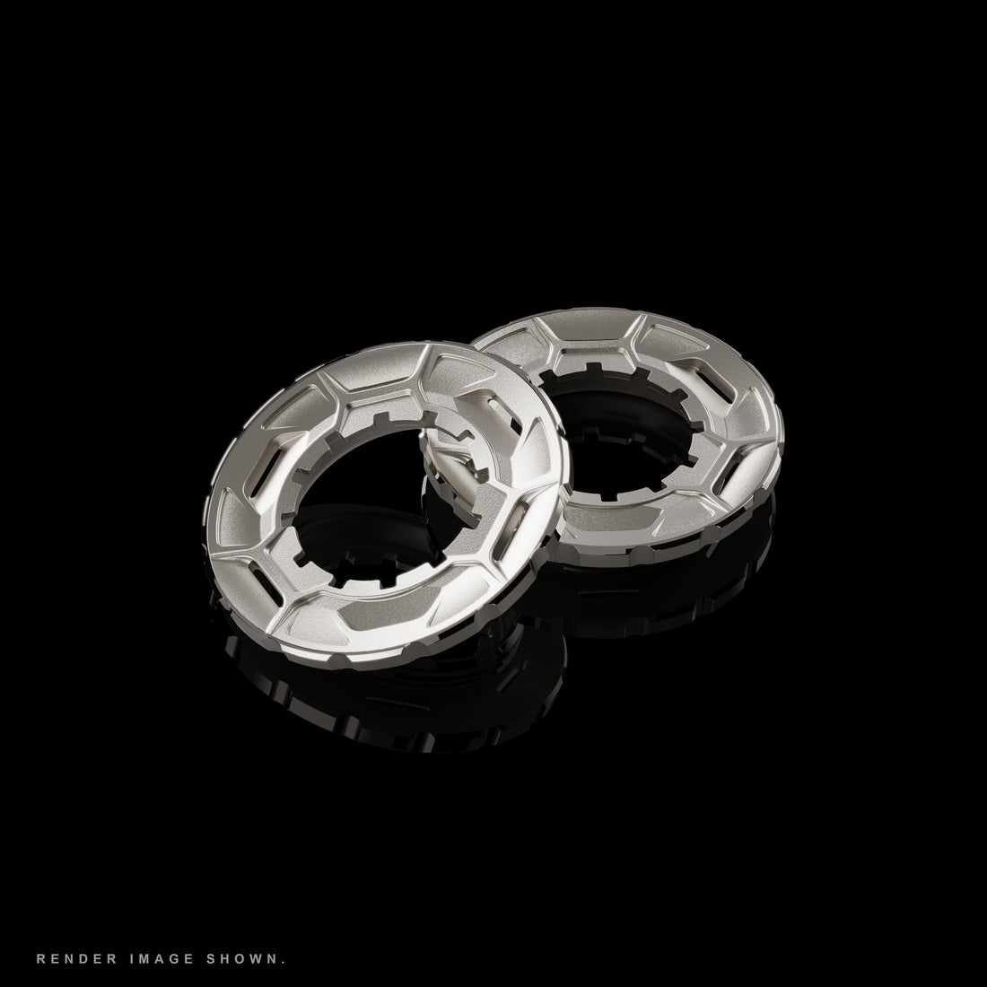 SLF  Rotor Lockrings - 3D Printed Titanium