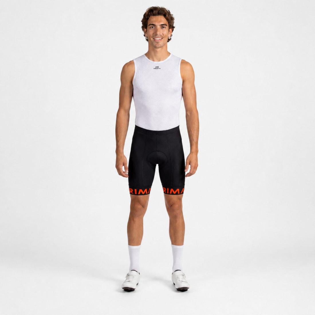 Lunix Men's Orange Prisma Shorts