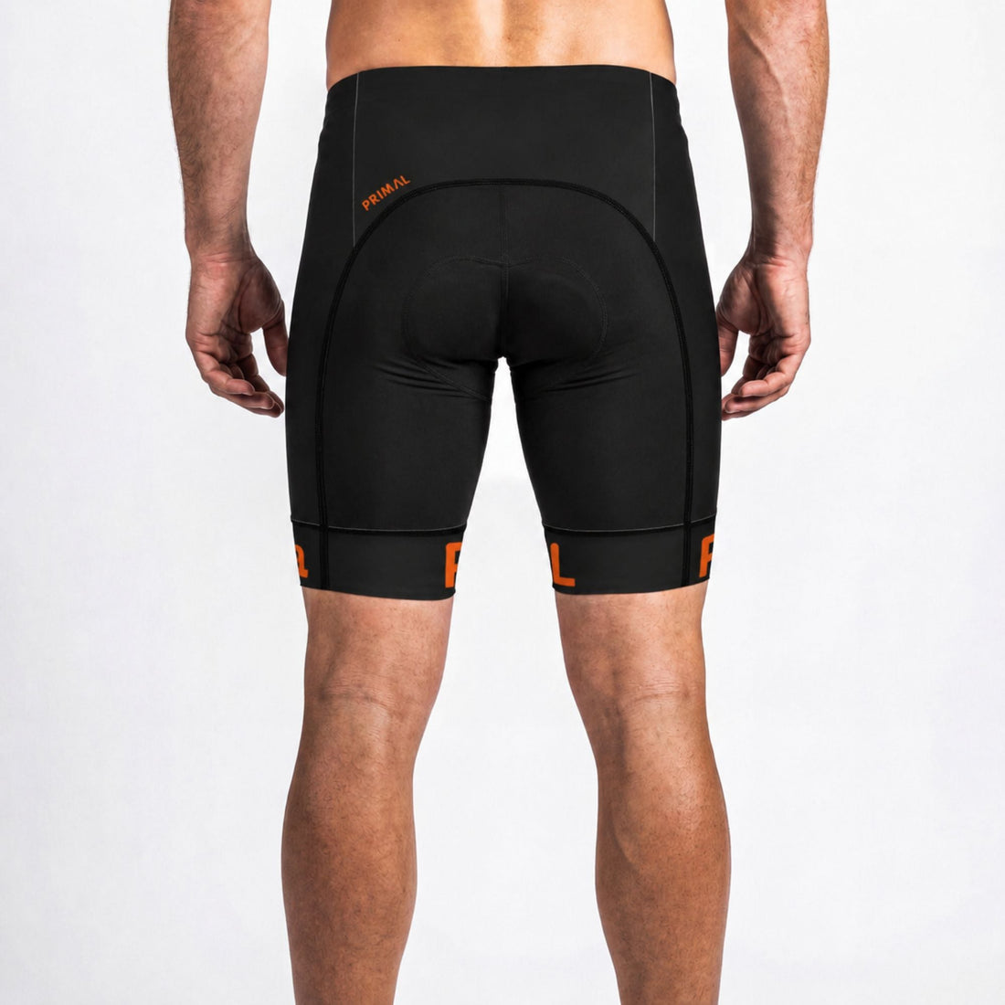 Lunix Men's Orange Prisma Shorts