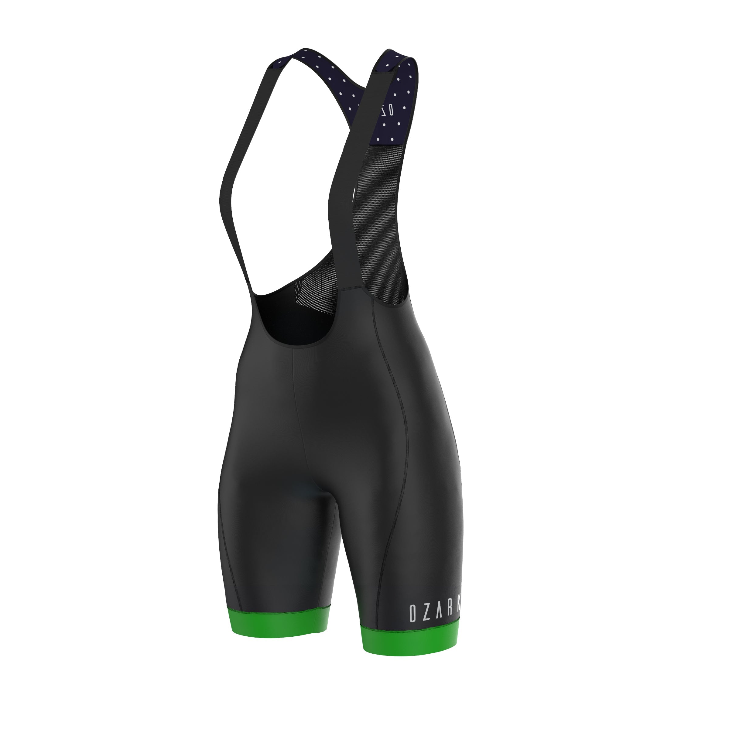 Women's Bib Shorts | Navy Blue Polka Dot