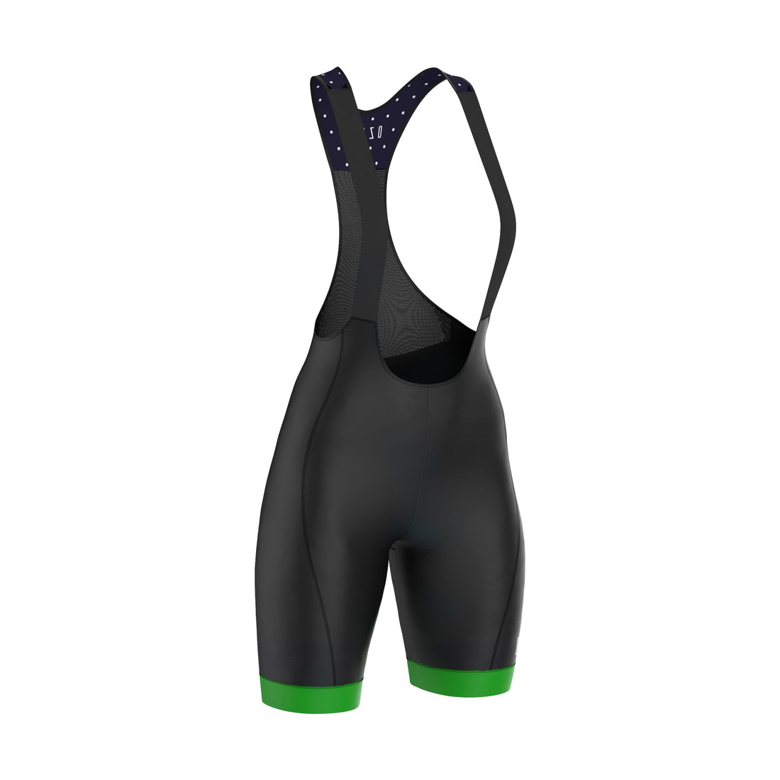 Women's Bib Shorts | Navy Blue Polka Dot