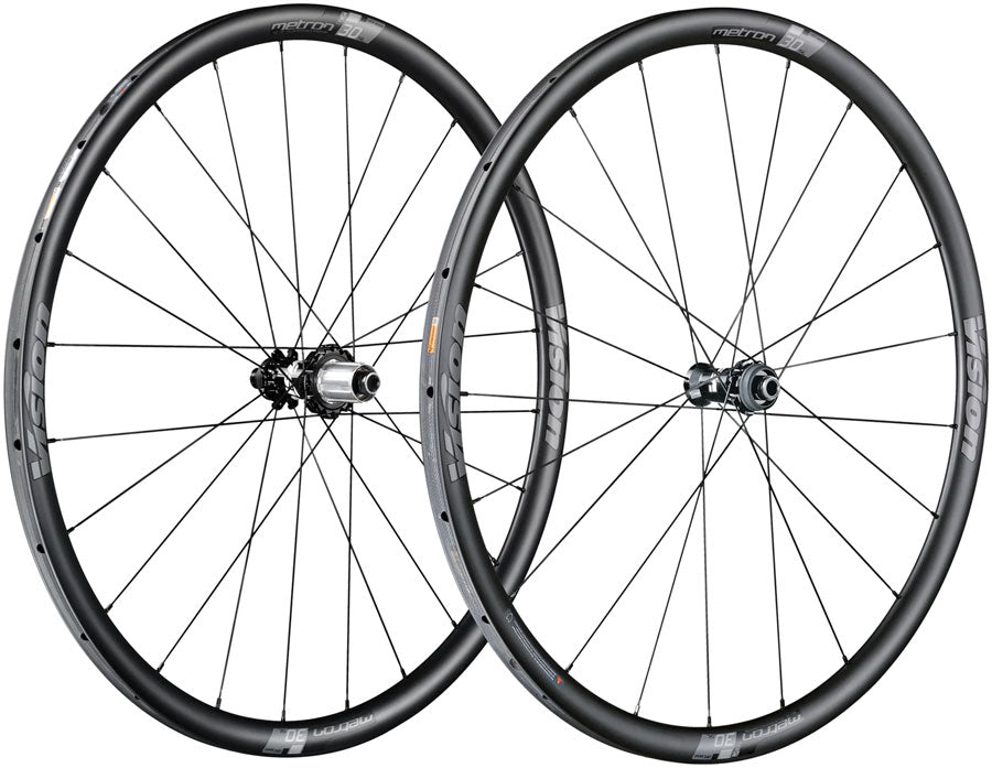 Vision Metron 30 Wheelset Tubular 700c 21/24H Spoke Count Disc Brake Center Lock Rotor Mount – BLK