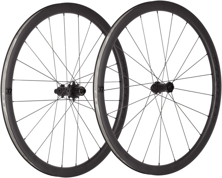 Vision Metron 37 SL Wheelset Tubeless 700c 21/24H Spoke Count Disc Brake Center Lock Rotor Mount – BLK