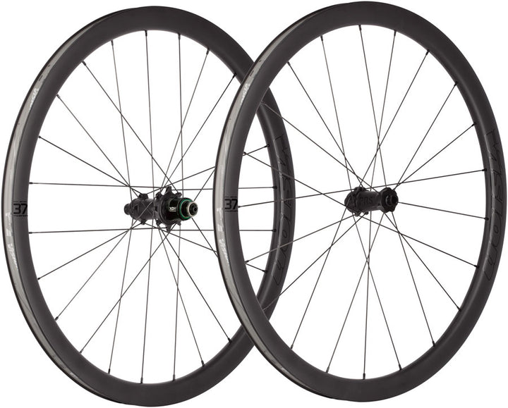 Vision Metron 37 TL Wheelset Tubeless 700c 21/24H Spoke Count Disc Brake Center Lock Rotor Mount – BLK