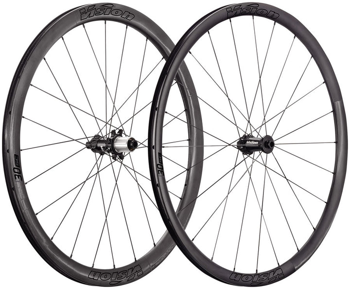 Vision SC30 AGX TL Wheelset Tubeless 700c 24/24H Spoke Count Disc Brake Center Lock Rotor Mount – BLK
