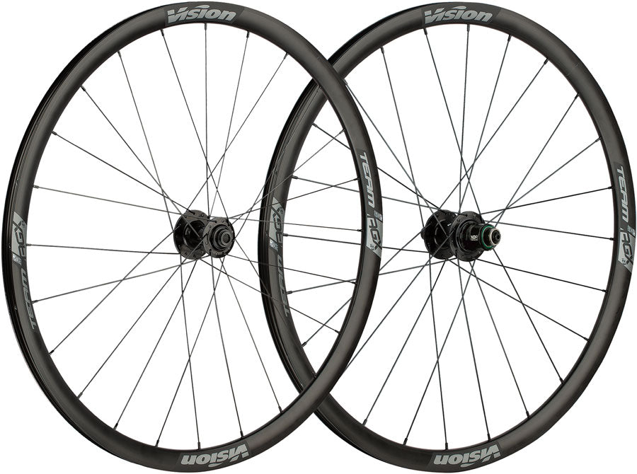 Vision Team 30 i23 TL Wheelset Tubeless 700c 24/24H Spoke Count Disc Brake Center Lock Rotor Mount – BLK