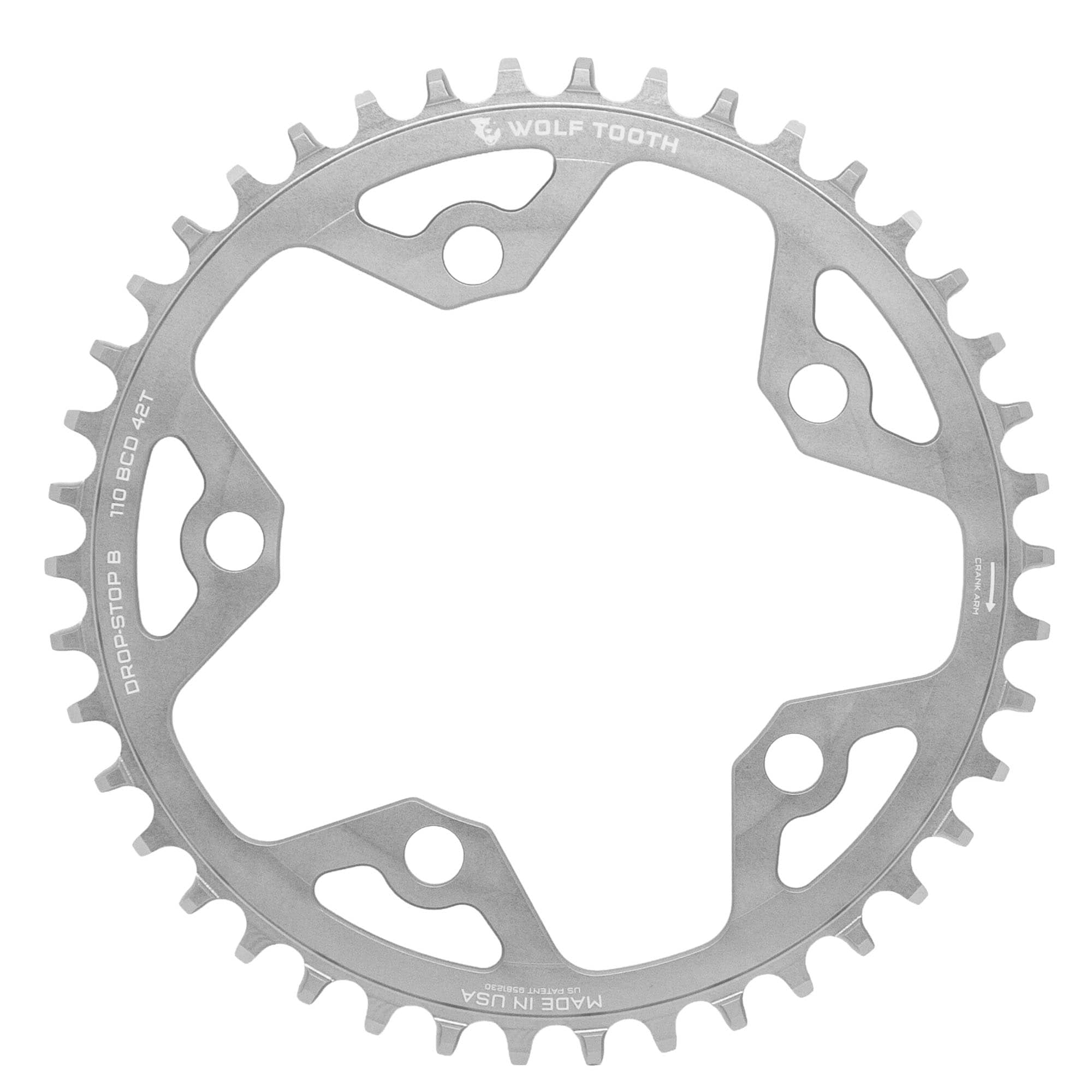 110 BCD Gravel / CX / Road Chainrings - Raw Silver