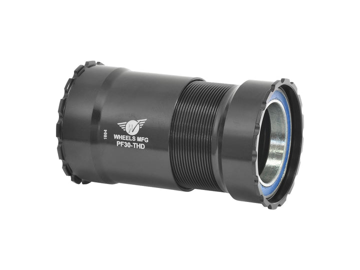 Wheels Manufacturing PressFit 30 Bottom Bracket ABEC-3 Bearings Threaded BLK