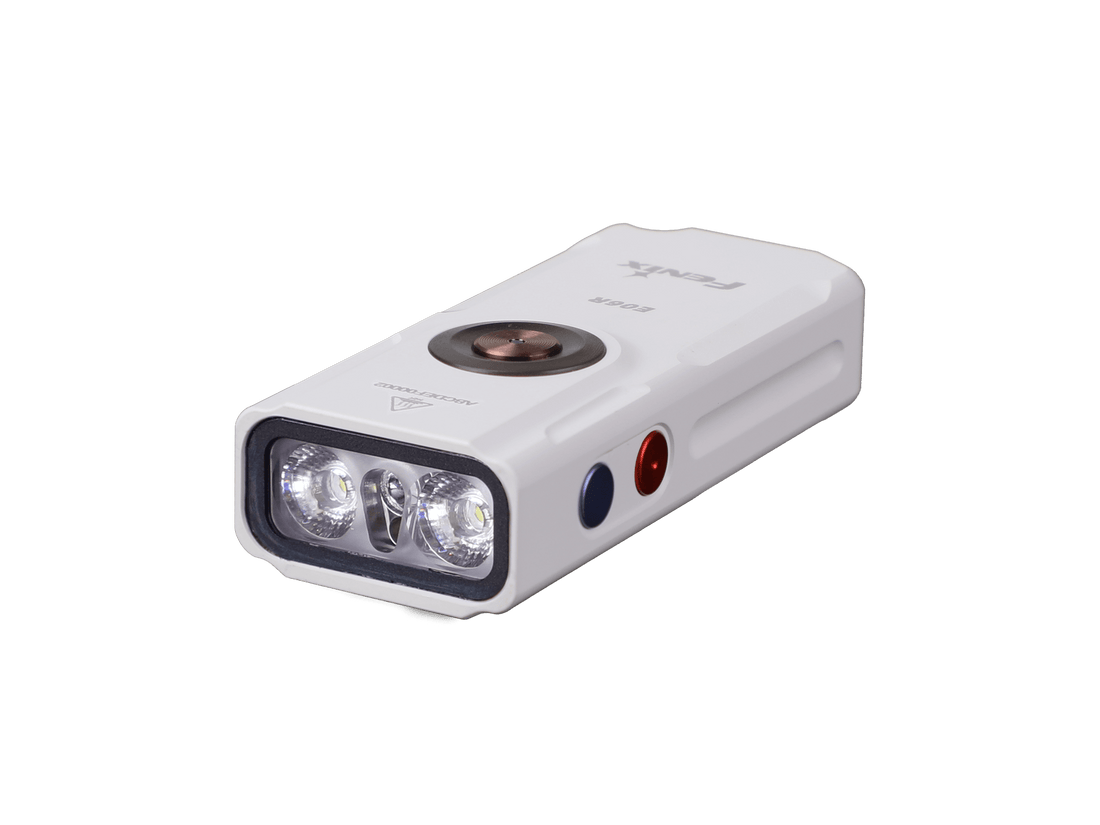 Fenix E06R Keychain Light with White, UV, and Red Laser Lights